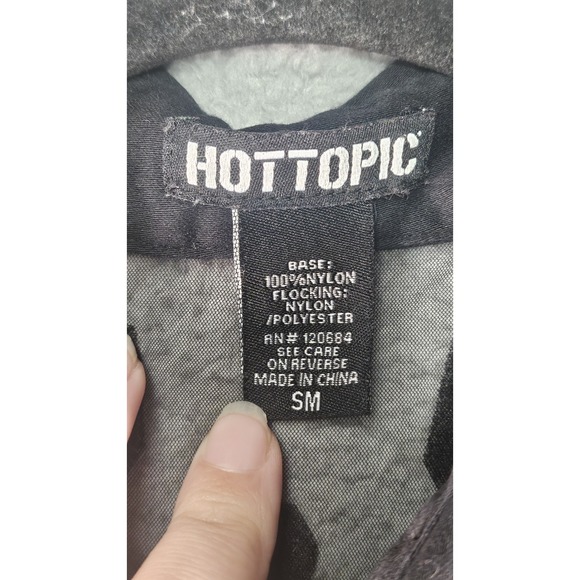 Hot Topic Coffin Blouse Womens S Black Sheer Gothic Dark Fairy Witchy Whimsygoth - Picture 5 of 12